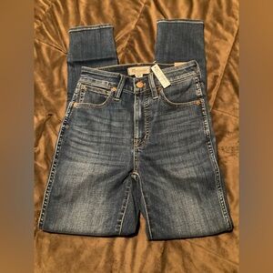 Madewell curvy high rise skinny in tencel denim, new with tags, size 24